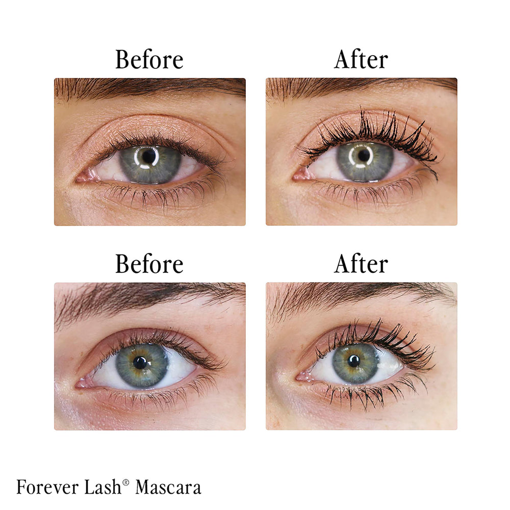 BDB Forever Lash before and after comparison image.