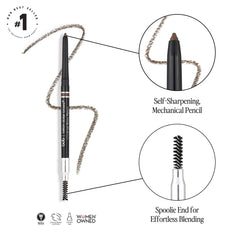 bdb Lápiz para cejas con fórmula resistente al agua para uso diario.