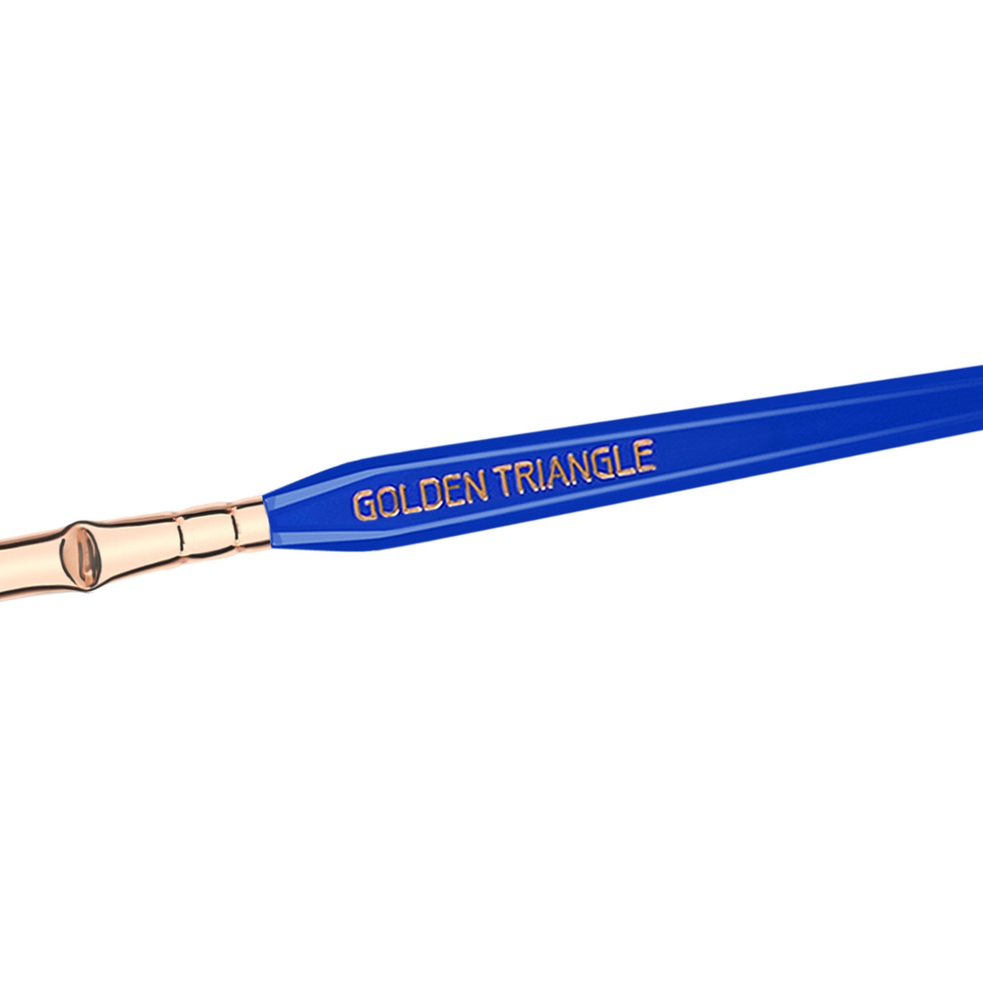 Bdellium blue brush in use on lashes for subtle build.
