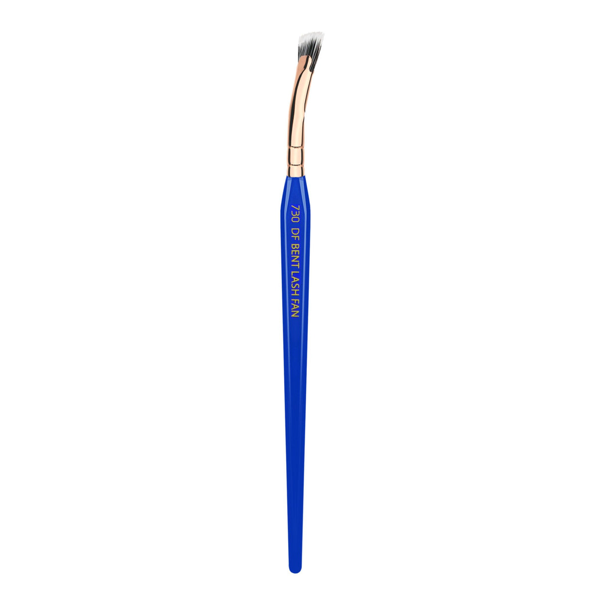 Bdellium Tools Golden Triangle 730 mascara fan reaching lash roots with precision.