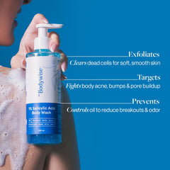 Be Bodywise: espuma lujosa que limpia profundamente sin irritación.