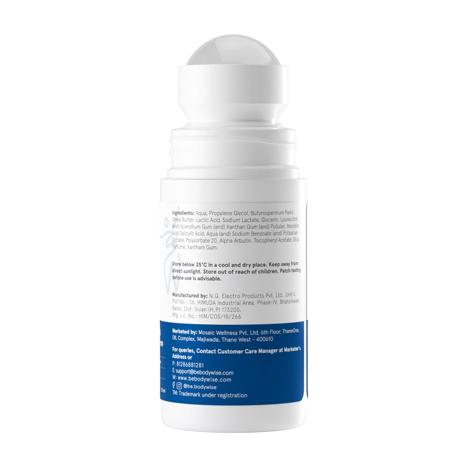 Be Bodywise Desodorante Roll-On, uso diario para rutinas rápidas