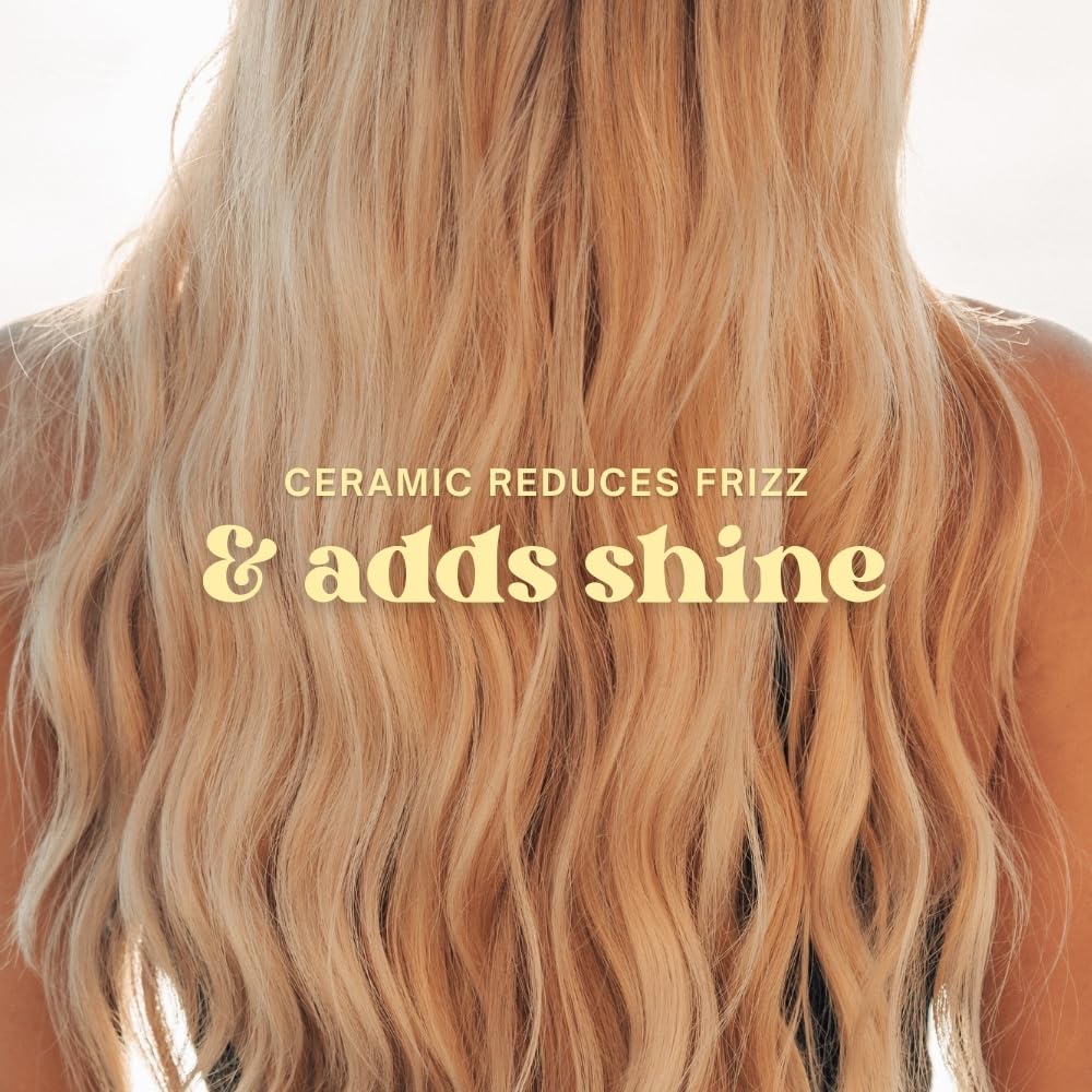 The Beachwaver Co. B1.25 Midnight Rose lightweight design makes styling effortless.