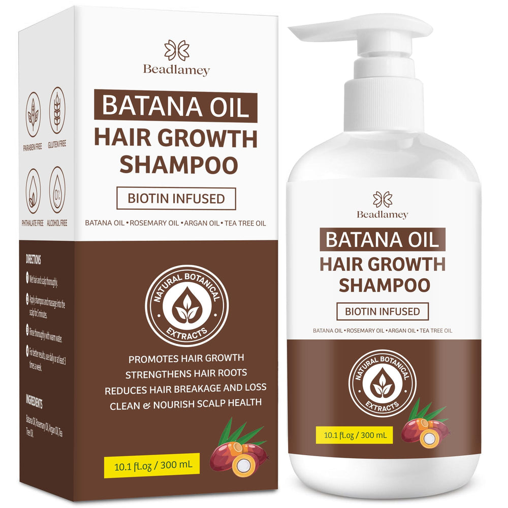 Beadlamey Root Activator Batana Oil Bottle highlights natural vitality support for hair.