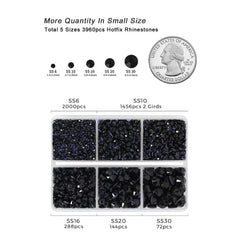 BEADSLAND hotfix rhinestones display mixed sizes for versatile design options