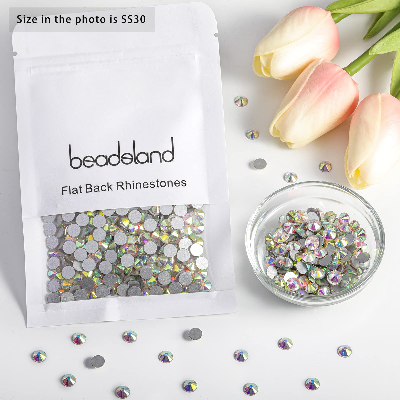 Beadsland aplicación fácil con pegamento para cristal