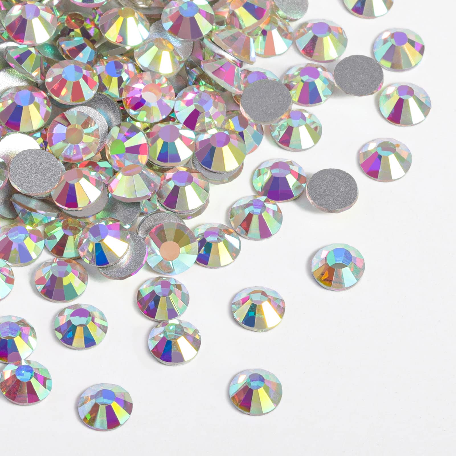 Beadsland cristales AB SS30 brillantes para uñas y manualidades