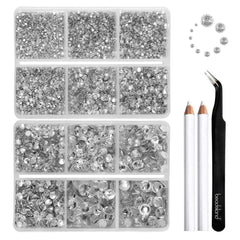 BEADSLAND cristales plano trasero para uñas, ideal para decoraciones brillantes.