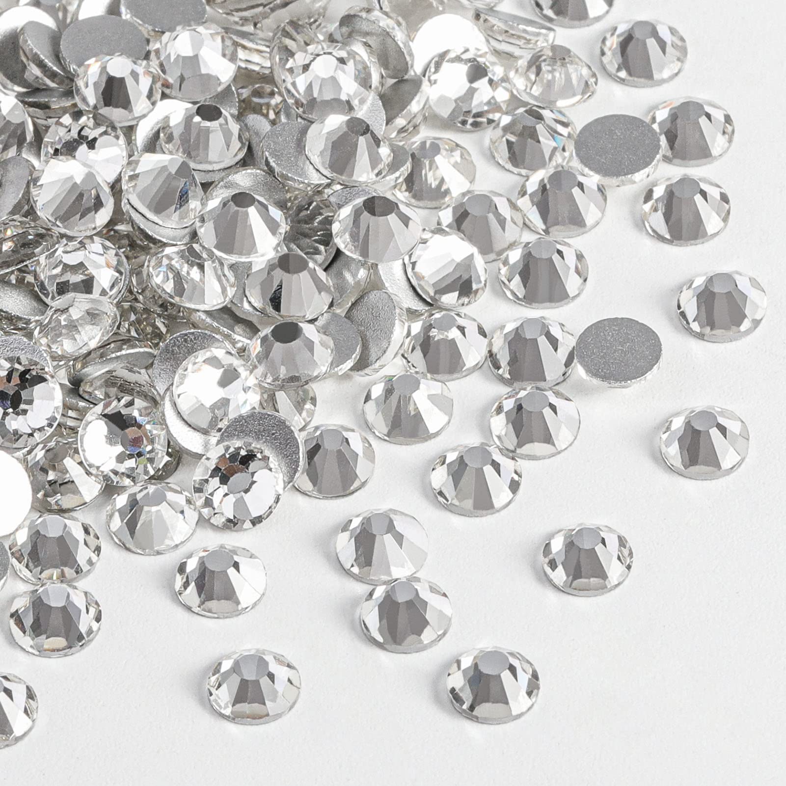 Beadsland cristales SS20 plano trasero, brillo intenso para uñas y manualidades.
