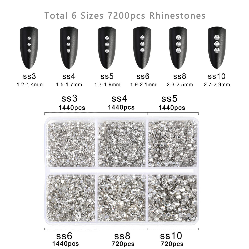 Piedras brillantes para decoración artesanal en ropa y accesorios