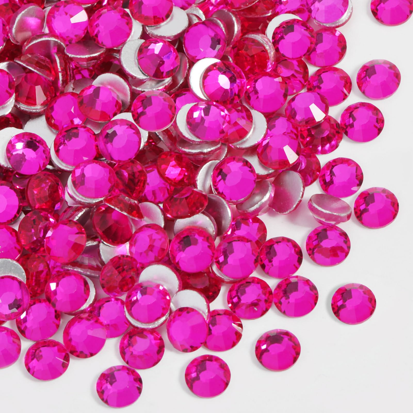 Beadsland glass rhinestones with flatback for nail art and DIY projects glow