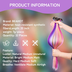 BEAHOT kids cosplay hair extensions spark imaginative costumes.