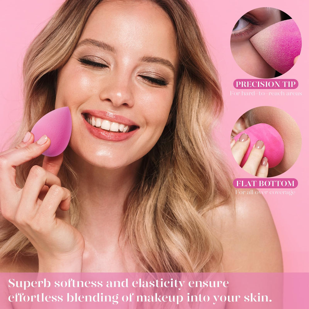 Beakey liquid foundation application sponge creates airbrushed-looking skin
