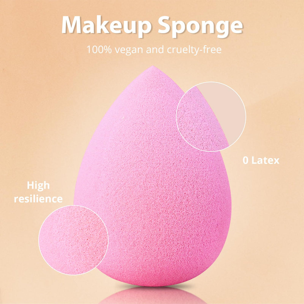 BEAKEY makeup brush set silky bristles closeup for gentle coverage