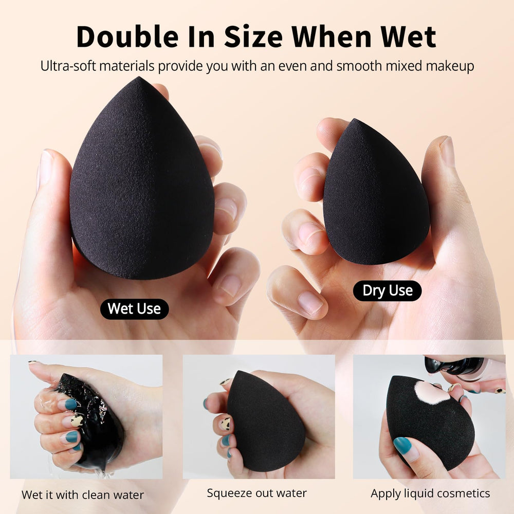 BEAKEY sponge resists thick creams for even color.