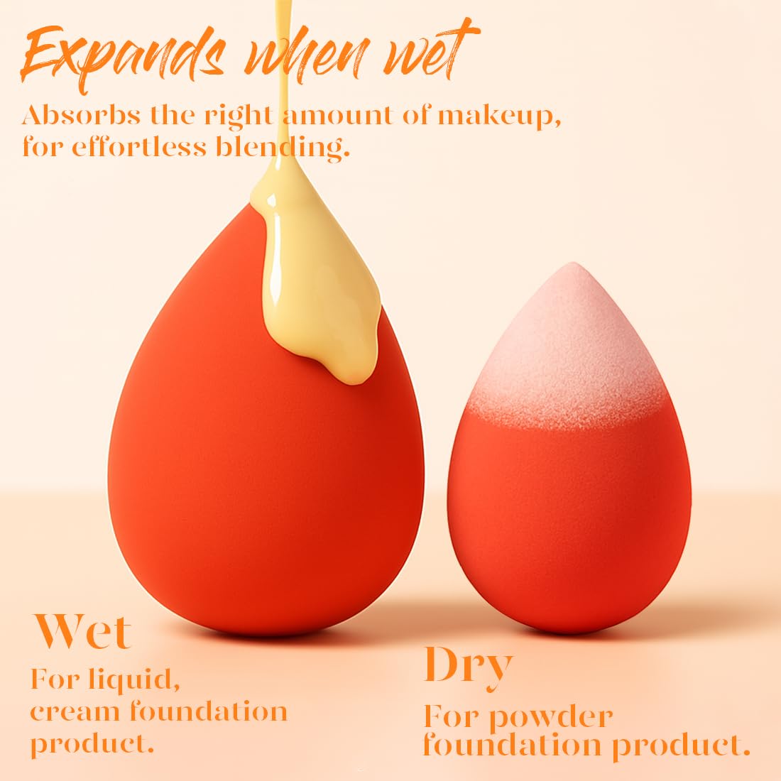 BEAKEY round surface for quick even coverage
