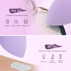 BEAKEY colorful set helps differentiate products during makeup routines