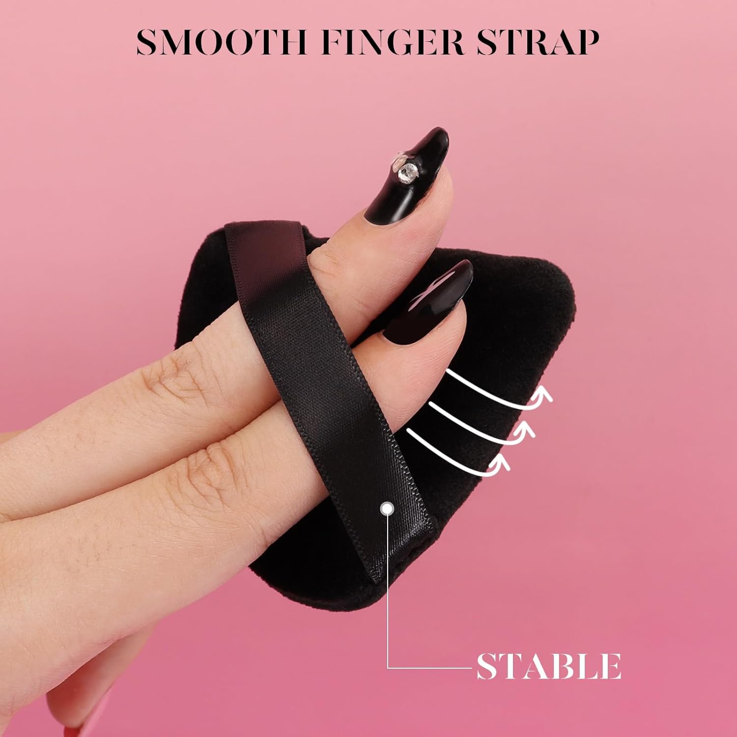 BEAKEY triangle puff pointed tip enables precise application in tight areas