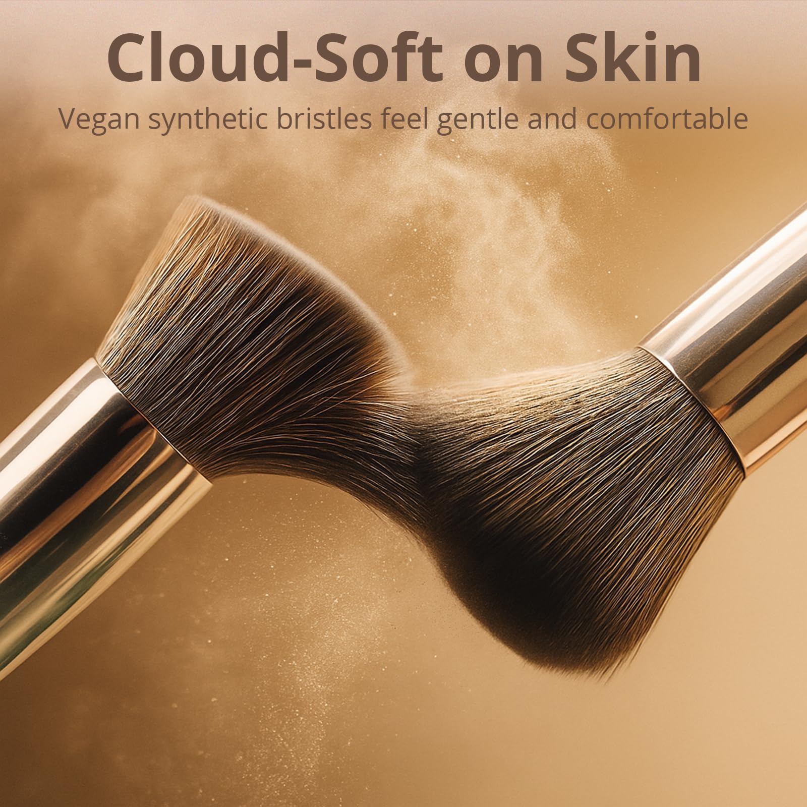 BEAKEY vegan Taklon bristles deliver dense, elastic bristles for precise product pickup