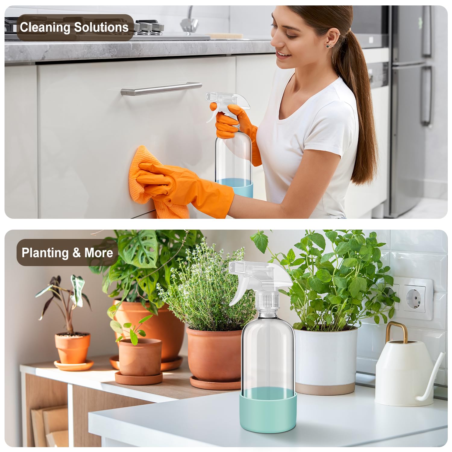 Bealee bottle used for cleaning solutions and DIY blends at home.
