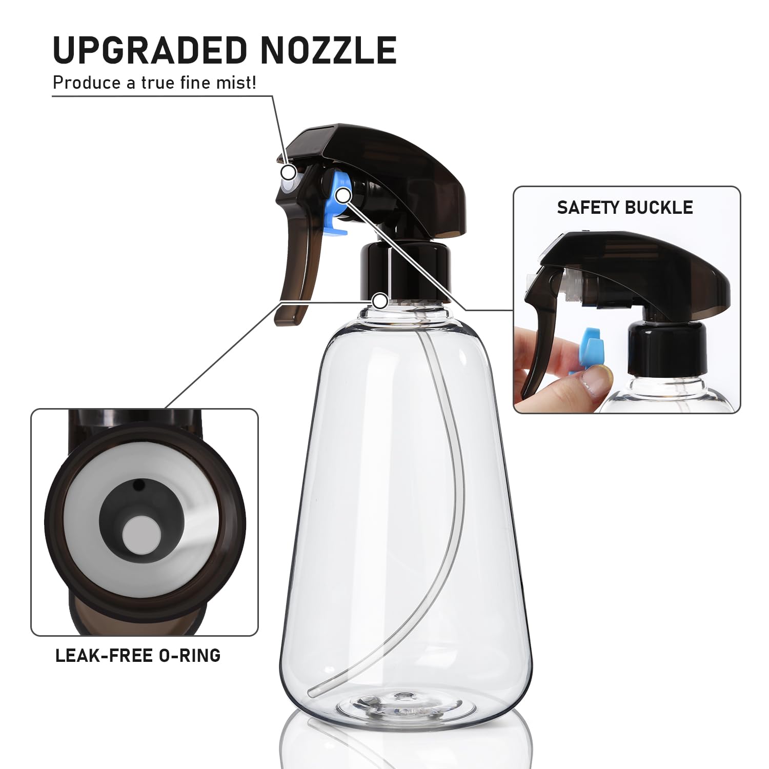 Bealee essential oils sprayer aids precise, gentle aroma application.