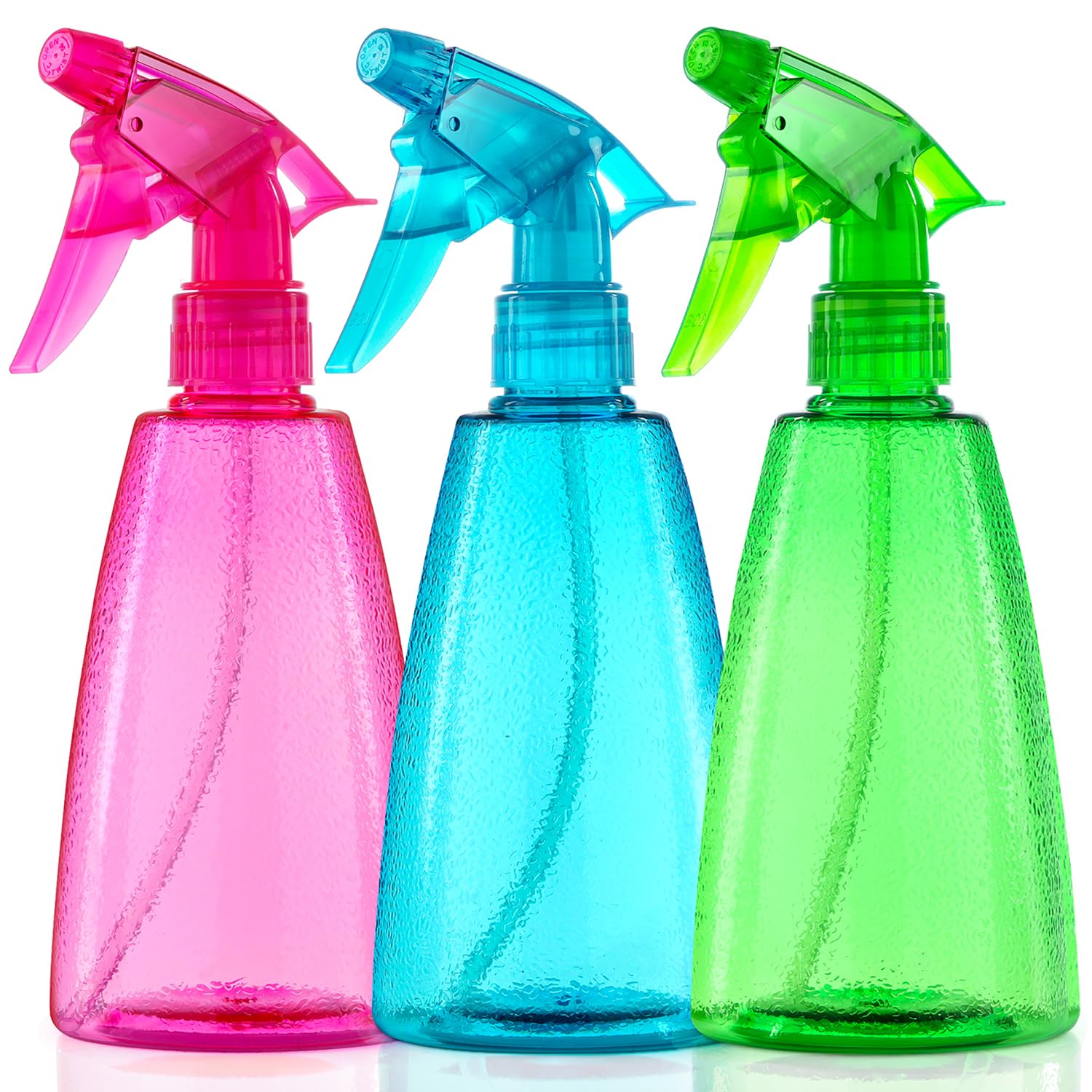 Bealee spray bottles 3-pack with mist and stream for versatile home tasks.