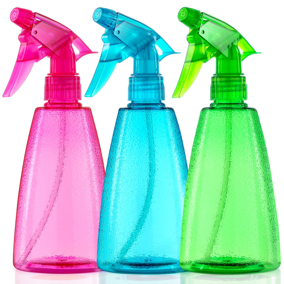 Bealee spray bottles 3-pack with mist and stream for versatile home tasks.