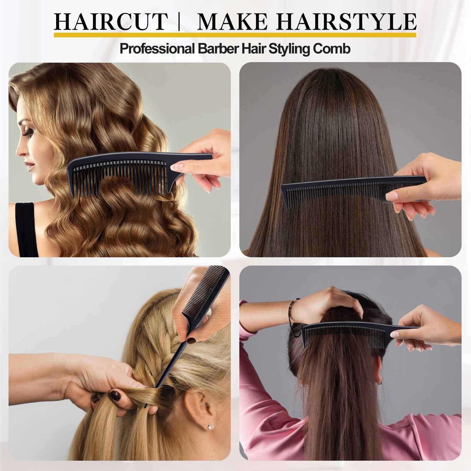 Bealihelp carbon fiber hair comb set packaging highlighting complete pro-ready kit