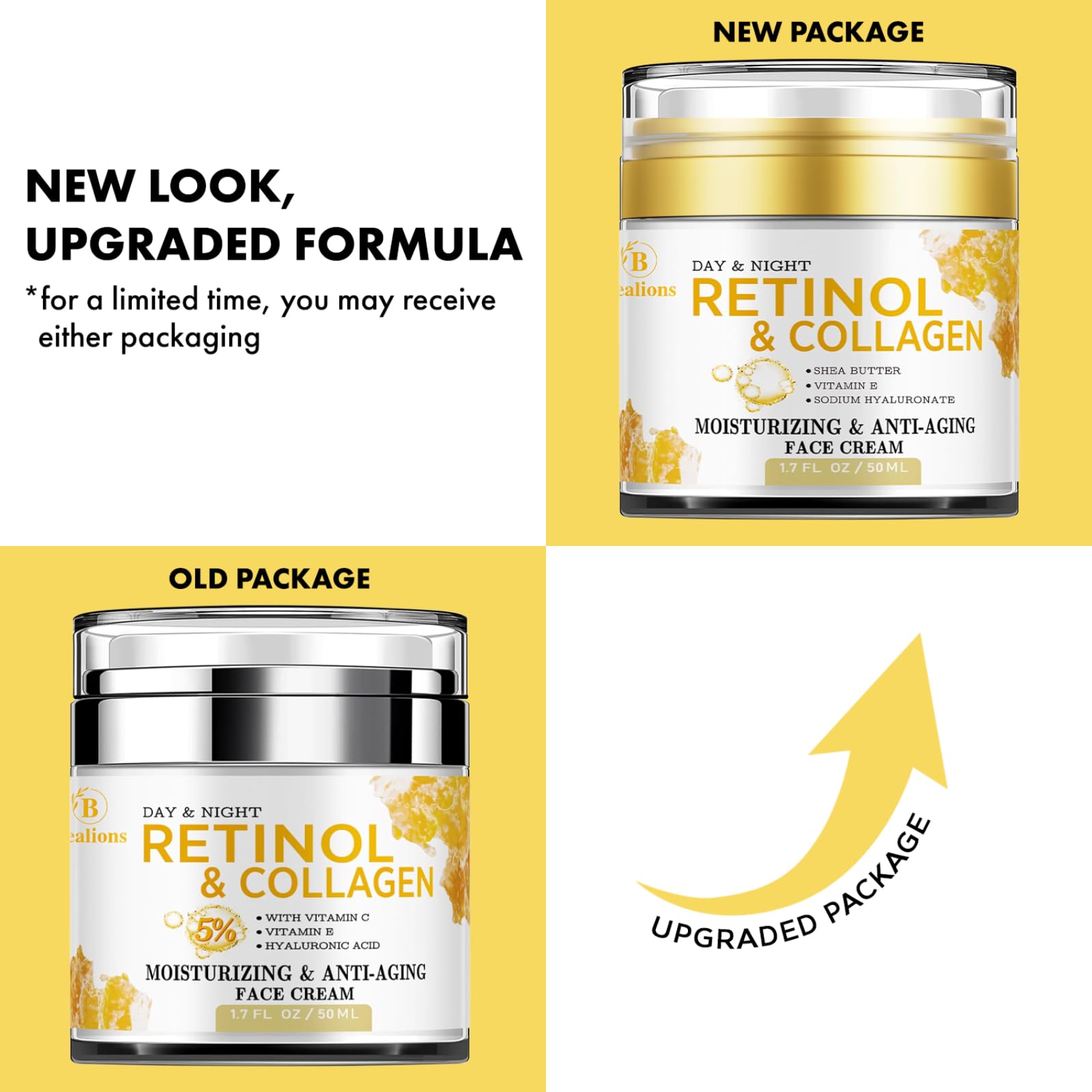 Bealions retinol night routine setup shows the product in use at night.