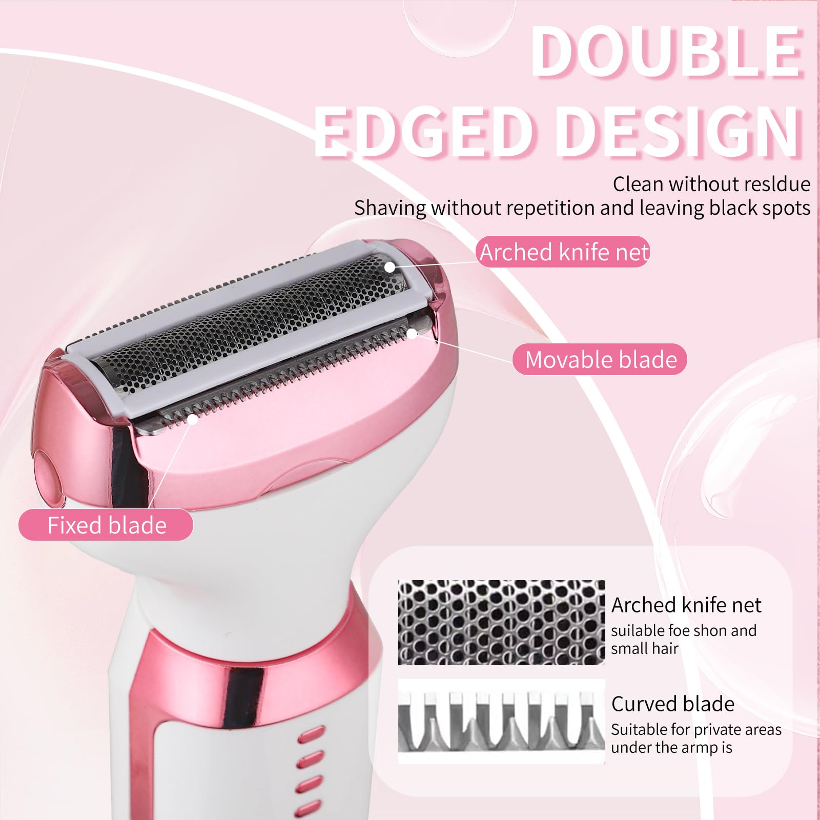 Beanify cordless shaver in bathroom setup for convenient wet shaving