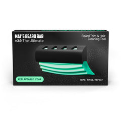 Mat's Beard Bar Ultimate v3.0 used at the sink edge during grooming.