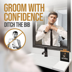 Beard Butler disposable catcher sink guard in use keeps sinks clean.