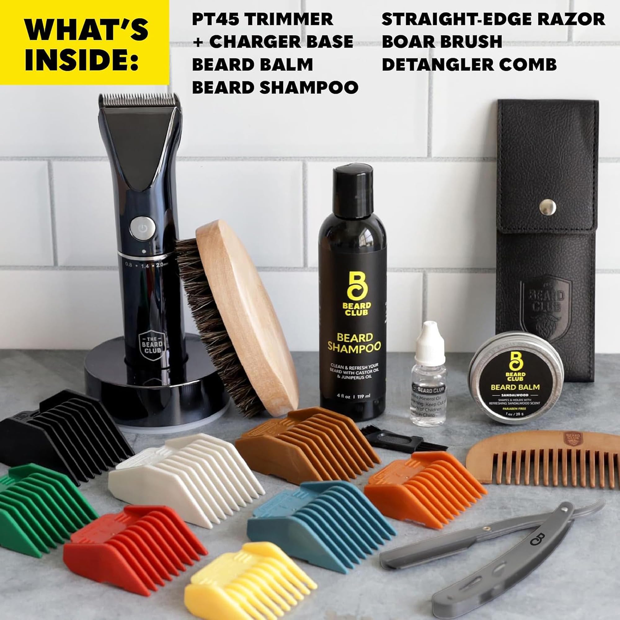 The Beard Club men's grooming kit unboxing highlights complete contents