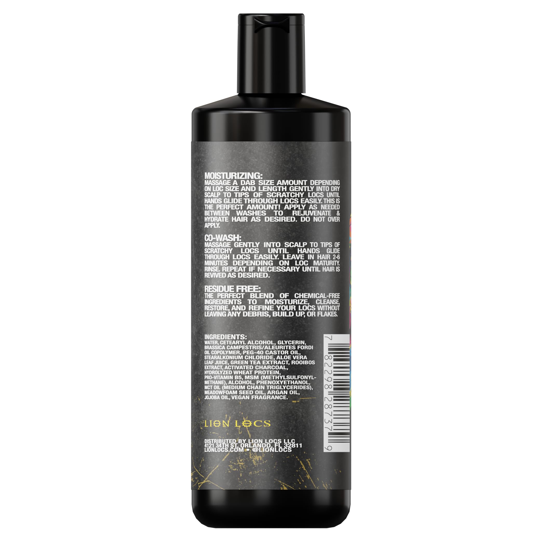 Empaque compacto Lion Locs Beard Gains, fácil de transportar.
