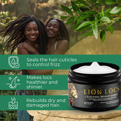 Beard Gains Lion Locs: hidratación profunda que mantiene las locs suaves y manejables.
