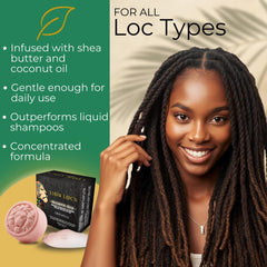 Beard Gains Lion Locs barra jabón: limpieza profunda que cuida la textura y el brillo natural.