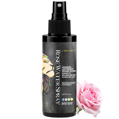 Beard Gains Lion Locs Rosewater Spray bottle for lightweight hydration.