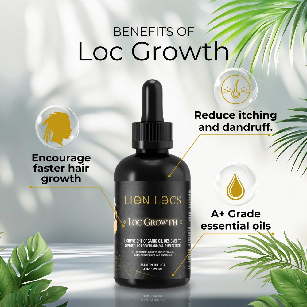 Beard Gains Lion Locs frasco mejora salud cuero cabelludo