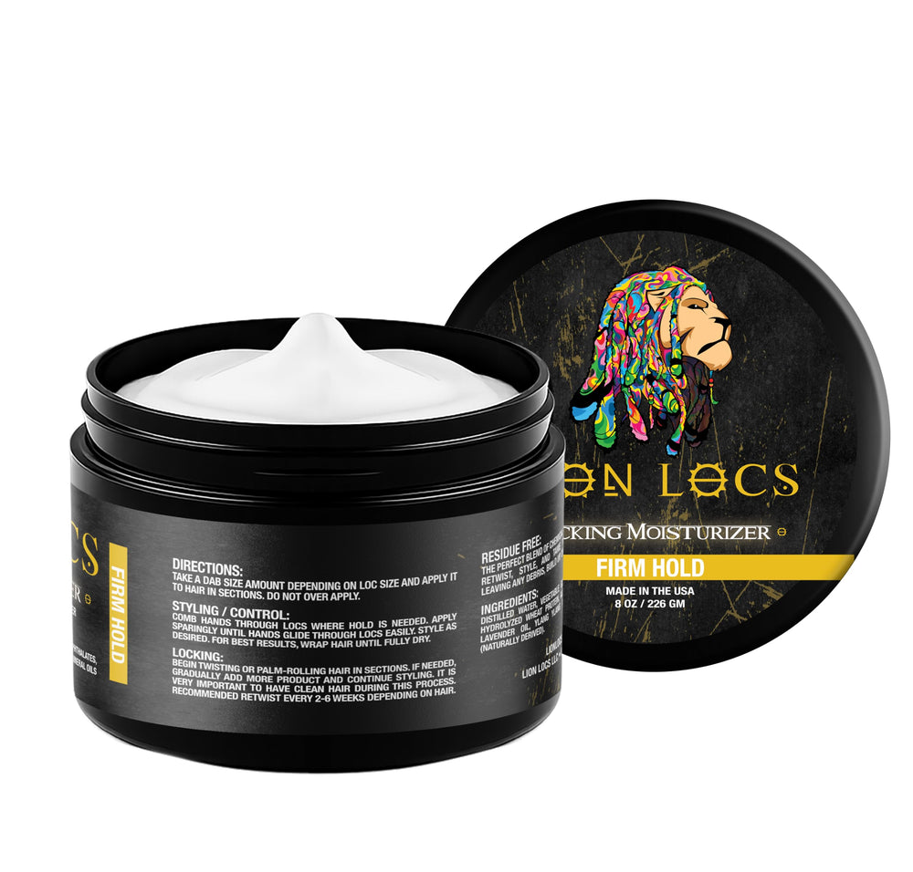 Beard Gains Lion Locs: uso diario para una fijación fiable y cabello hidratado.