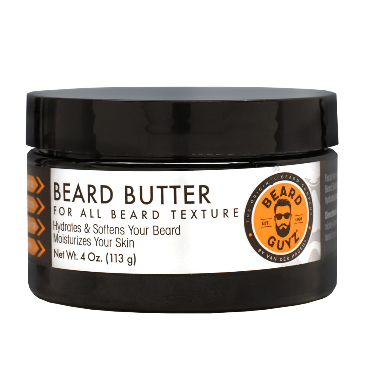 Beard Guyz Beard Butter 4oz tub with creamy texture for a soft, manageable beard.