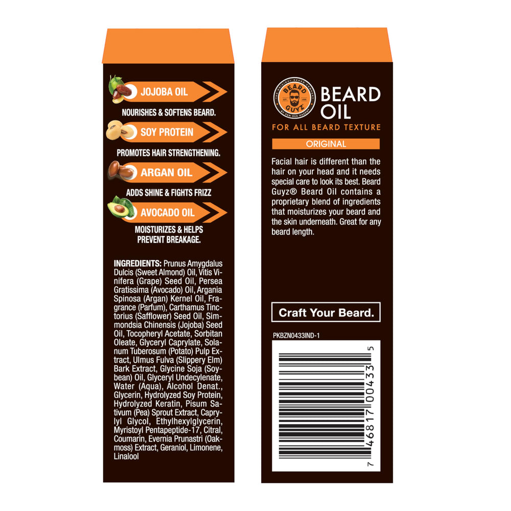 Beard Guyz Beard Oil under-beard skin hydration for comfort
