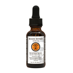 Beard Guyz Beard Serum bottle with dropper delivering lightweight hydration for facial hair.