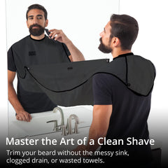 Beard King beard bib apron neck collar keeps drips away during trimming