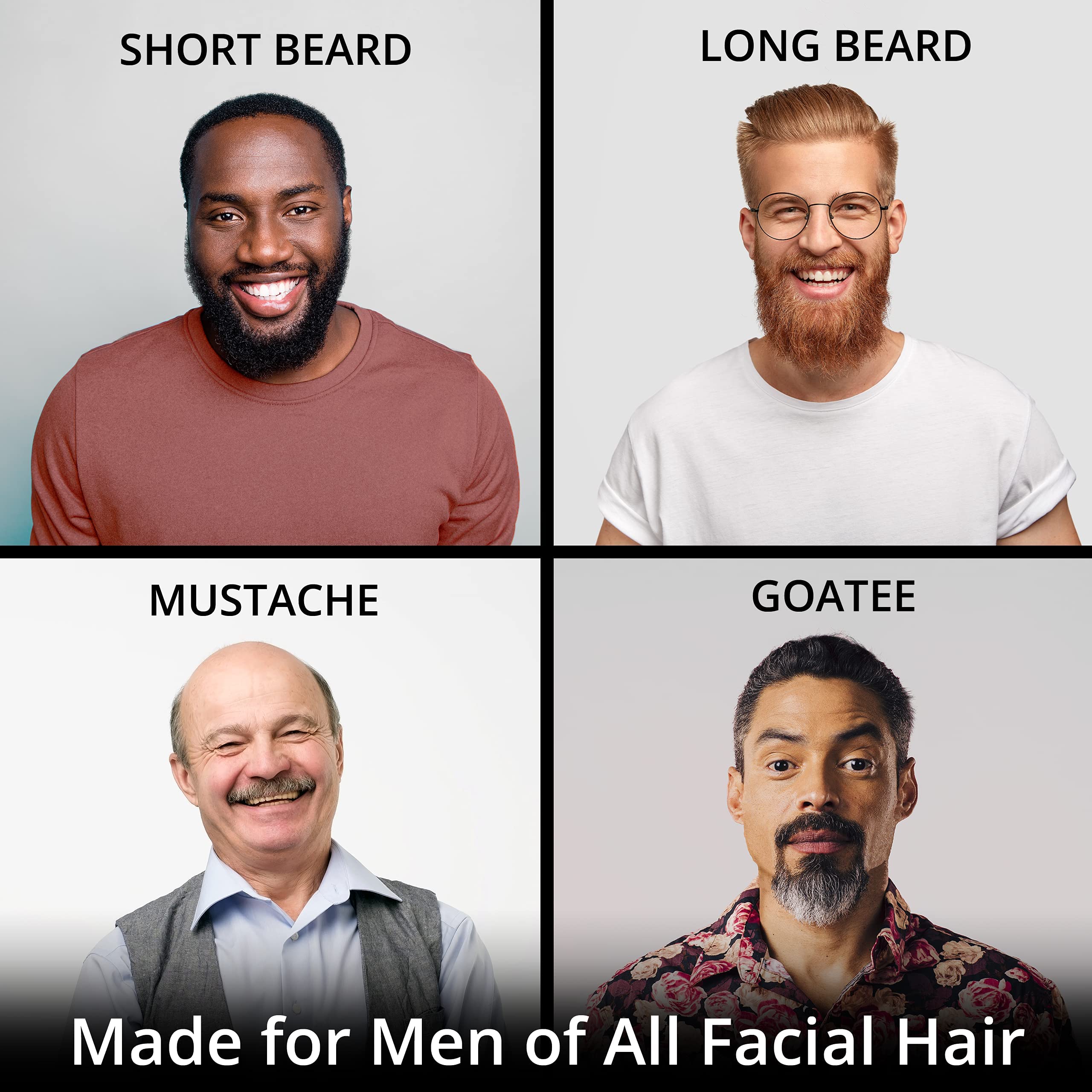 BEARD KING Clean bathroom benefits from hair-catching beard bib during grooming