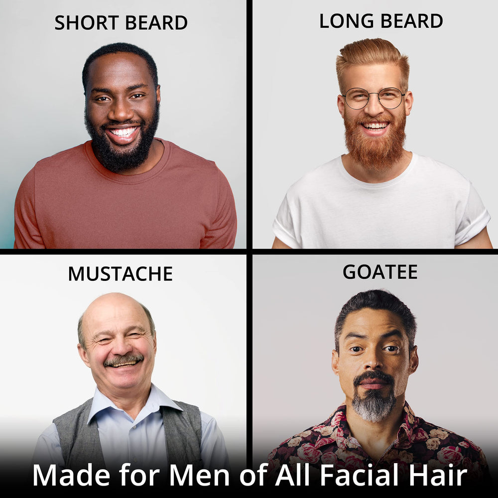 BEARD KING Clean bathroom benefits from hair-catching beard bib during grooming