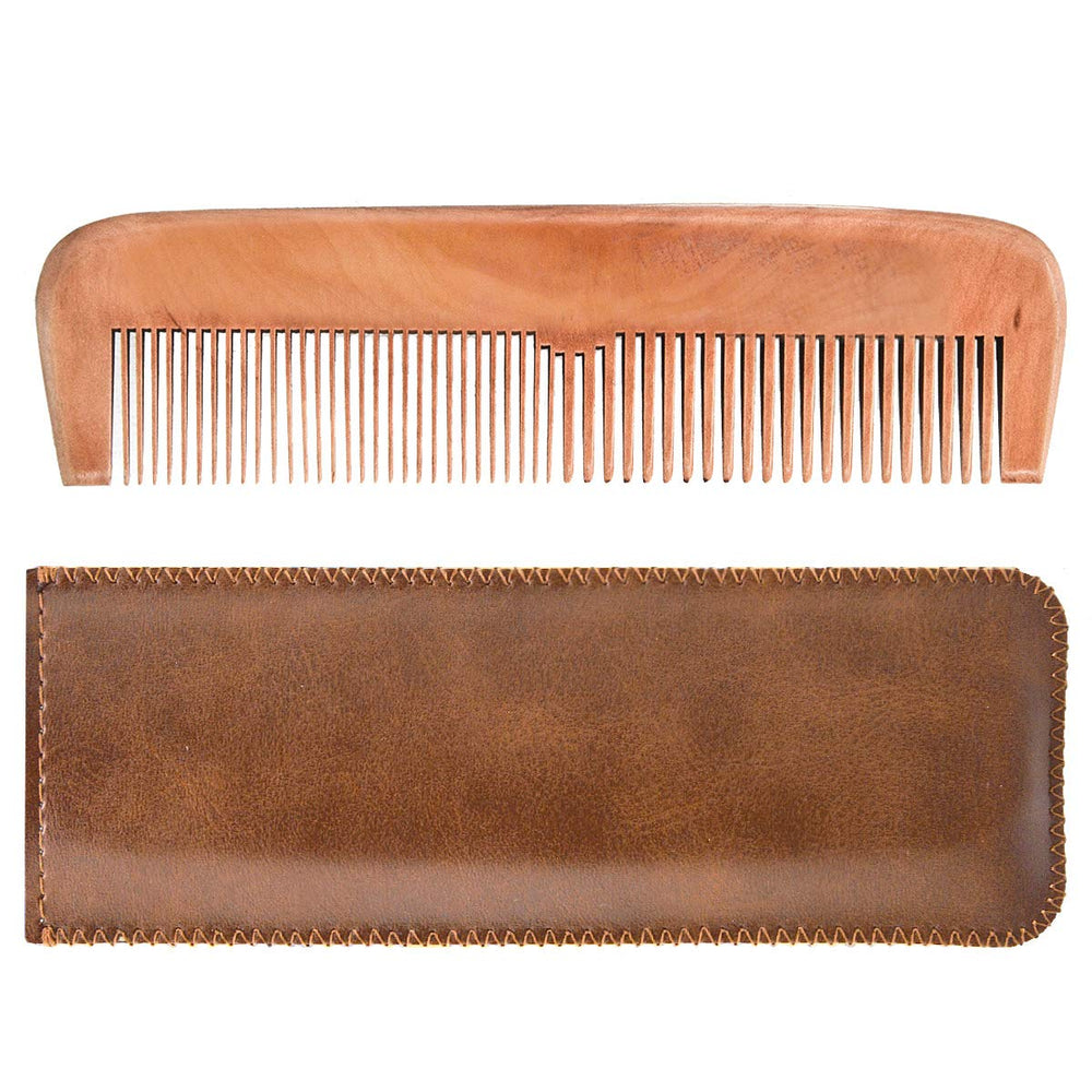 Beard Power compact wooden comb sized for easy pocket carry