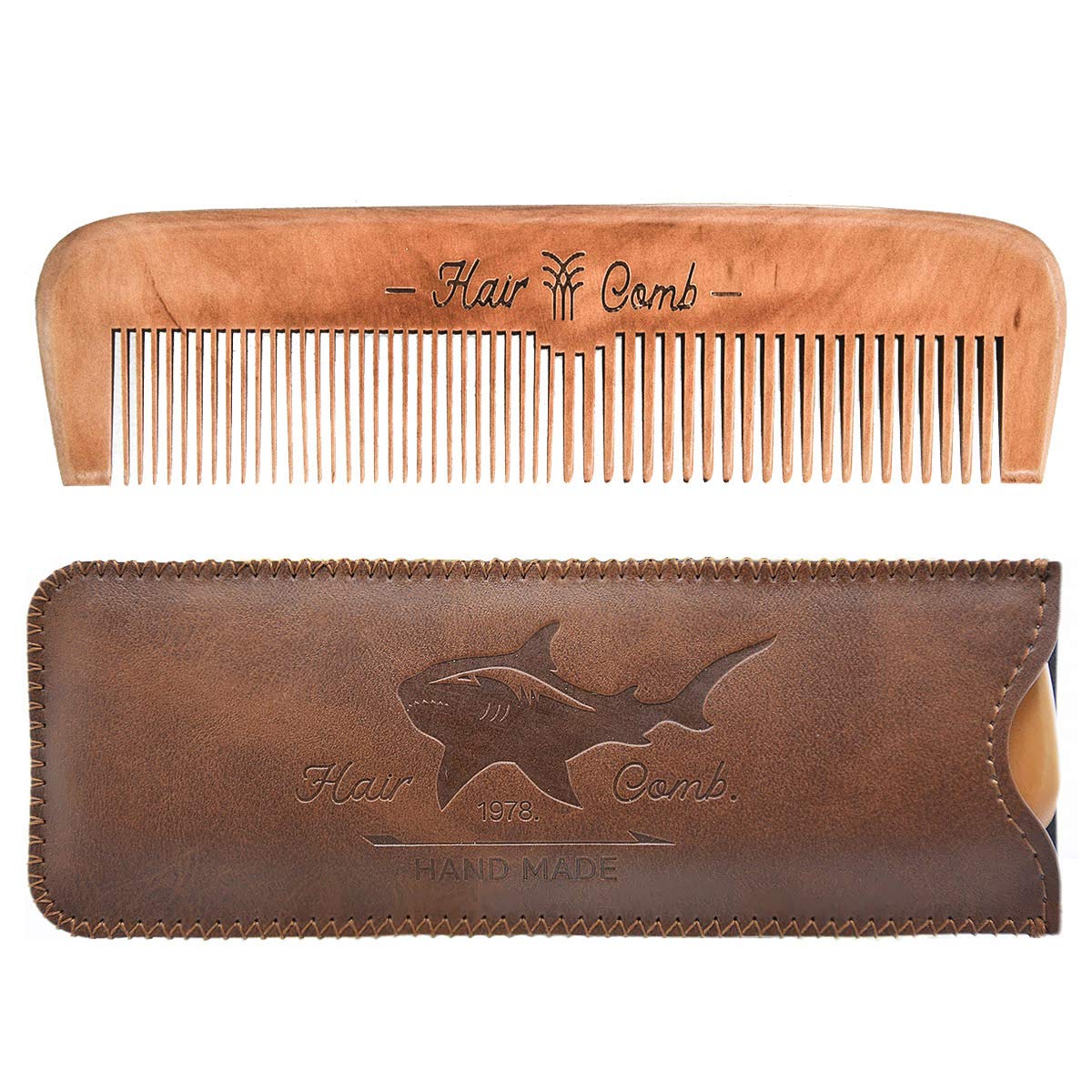 Beard Power wooden hair comb with smooth glide for everyday grooming
