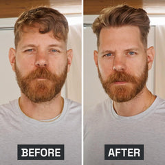 Beardbrand Aroma Cedro-Sandalo, fragancia sutil que acompaña el peinado.