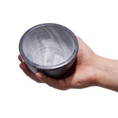 Beau Brummell marble shaving bowl demonstrates heat retention for warm lather.