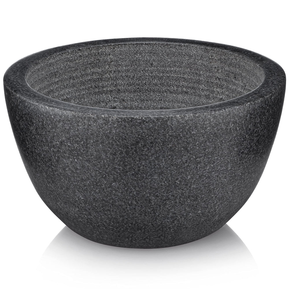 Beau Brummell marble shaving bowl with interior grooves for rich lather.